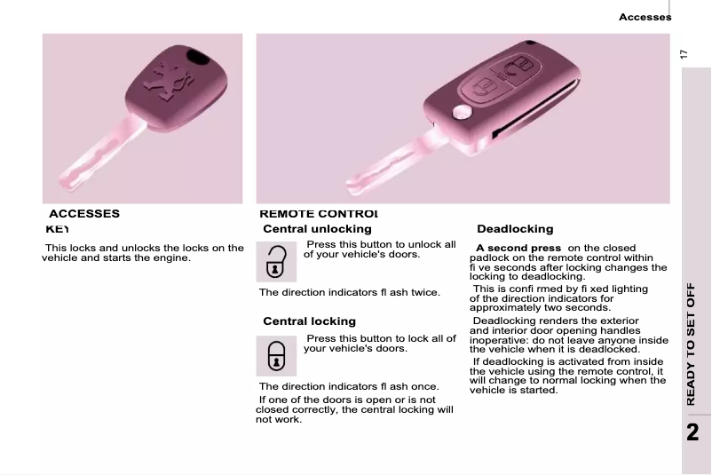 Page 1 de la notice Manuel utilisateur Peugeot Partner Tepee (2009)