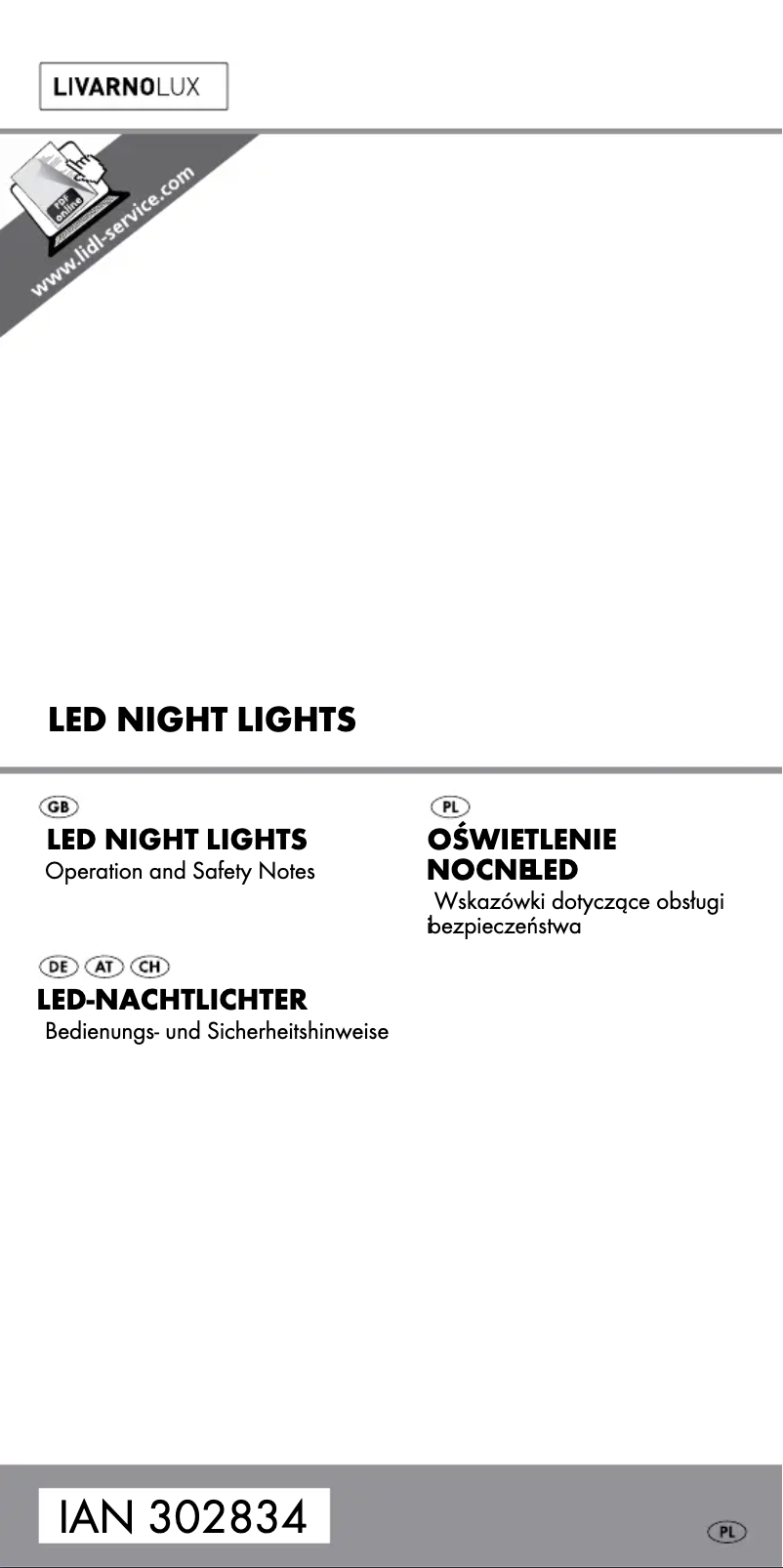 Page n°1 - Manuel utilisateur Livarno Lux HG03884