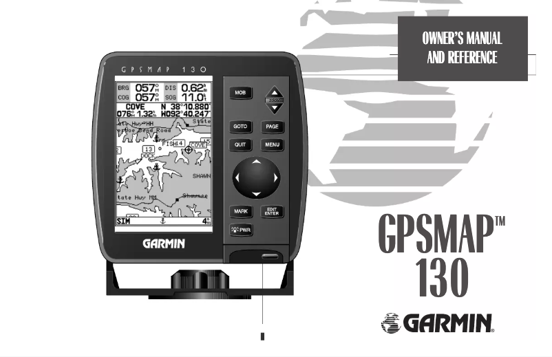 Page 1 de la notice Manuel utilisateur Garmin GPSMAP 130