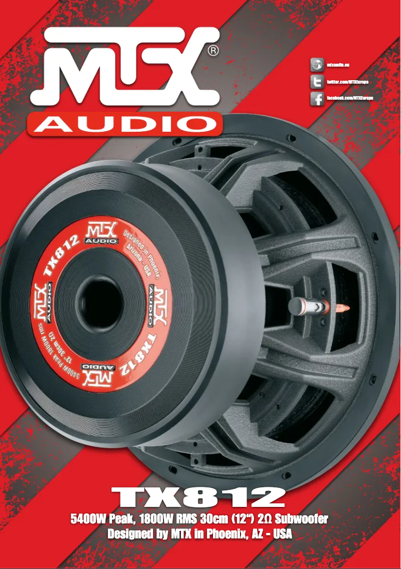 Page 1 de la notice Manuel utilisateur MTX Audio TX812