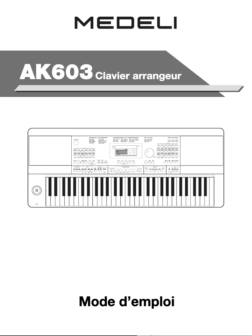 Image de la première page du manuel de l'appareil AK603