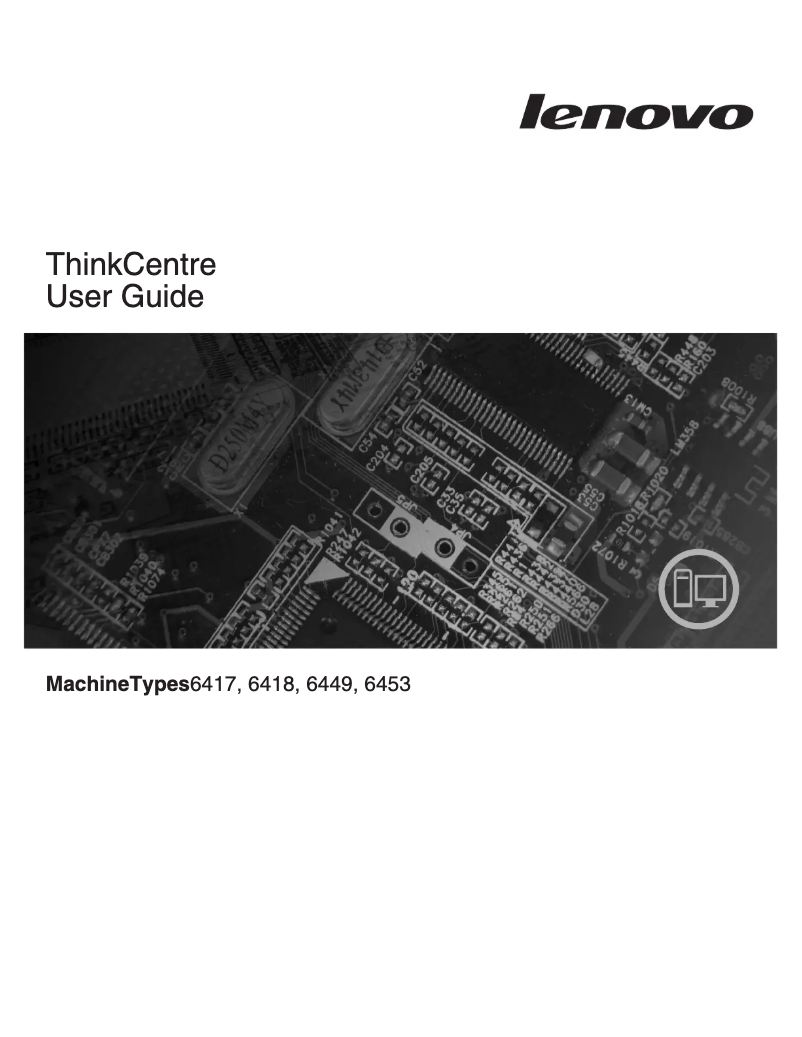Page 1 de la notice Manuel utilisateur Lenovo ThinkCentre A61e