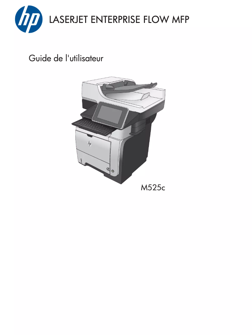 Imagen de la primera página del manual del dispositivo LaserJet Enterprise 500 MFP M525