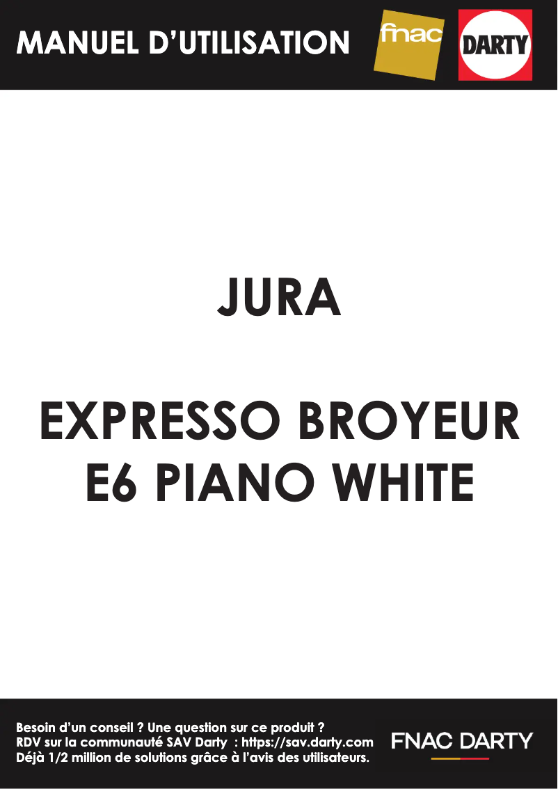 Página 1 del manual Manual de usuario Jura E6