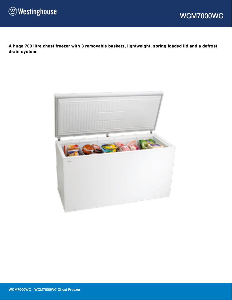 Image de la première page du manuel de l'appareil WCM7000WC