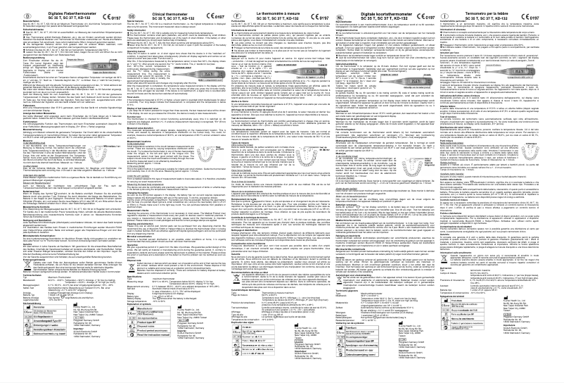 Image de la première page du manuel de l'appareil SC 35T