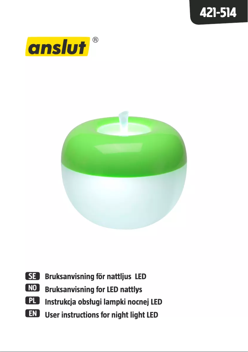 Page 1 de la notice Manuel utilisateur Anslut 421-514