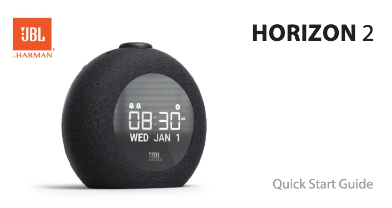 Page 1 de la notice Guide de démarrage rapide JBL Horizon 2