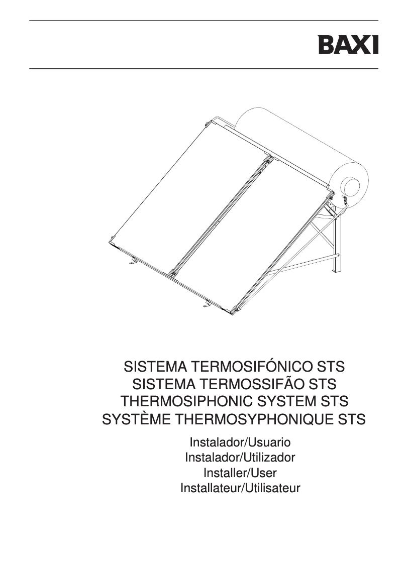 Page 1 de la notice Manuel utilisateur Baxi STS 200 2.0 LP