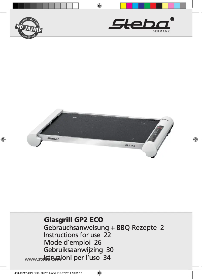 Image de la première page du manuel de l'appareil GP2 ECO