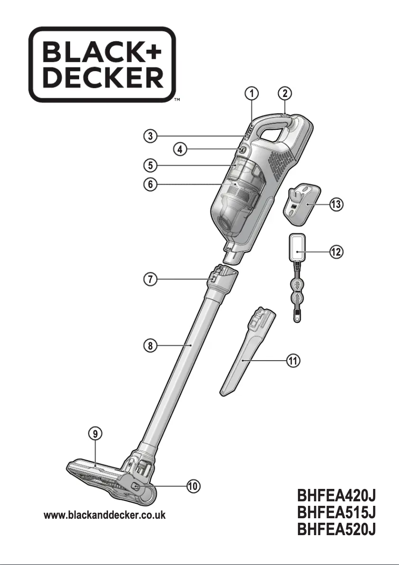 Page 1 de la notice Manuel utilisateur Black & Decker BHFEA515J