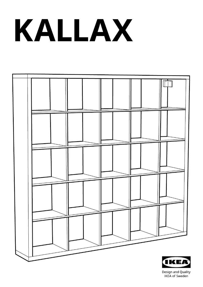 Image de la première page du manuel de l'appareil KALLAX 703.015.42