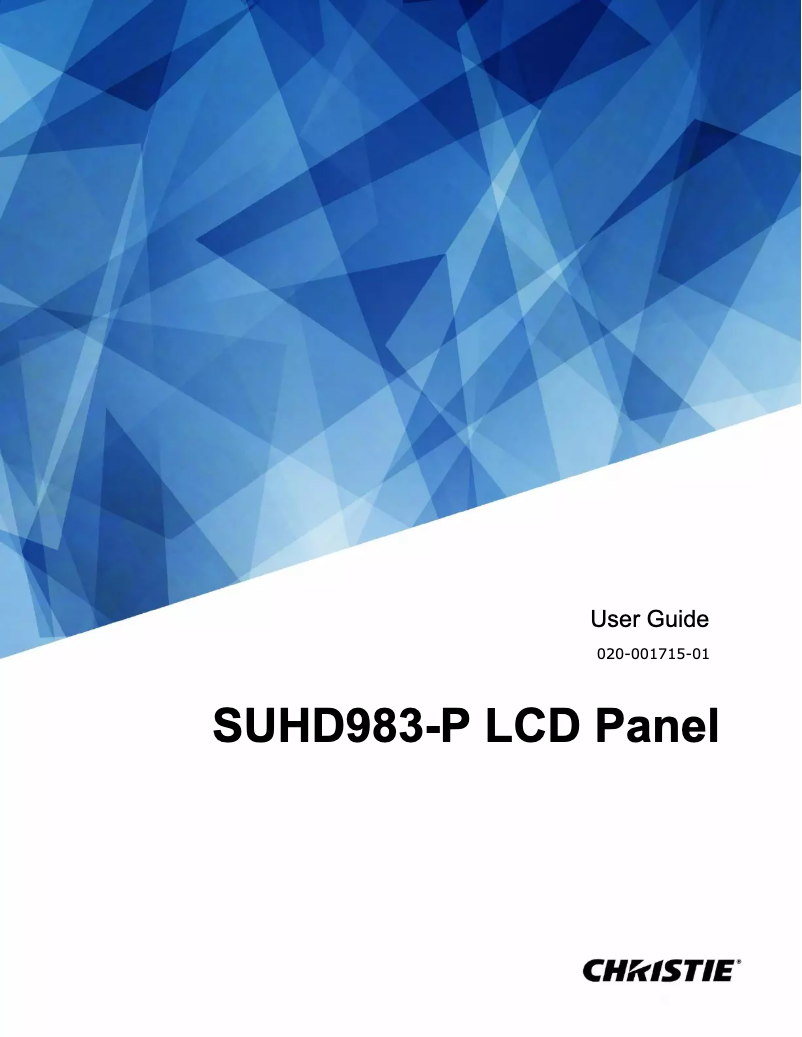 Image de la première page du manuel de l'appareil Secure SUHD983-P