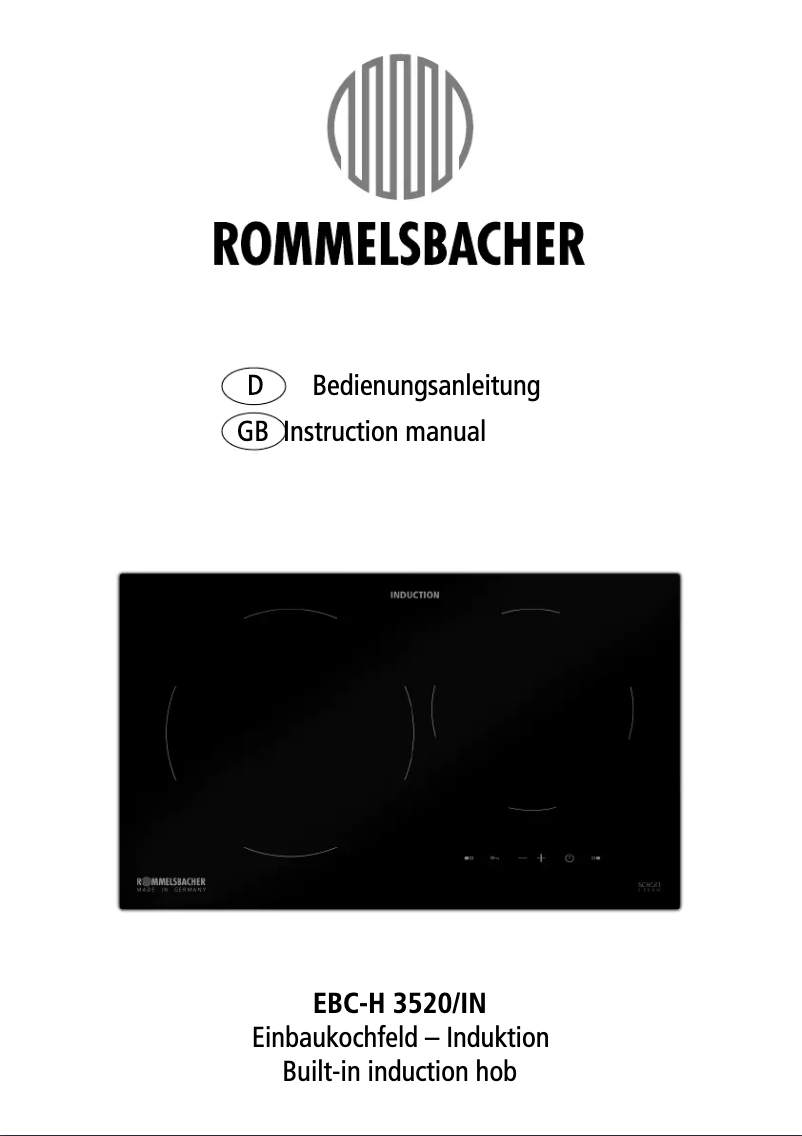 Página 1 del manual Manual de usuario Rommelsbacher EBC-H 3520/IN