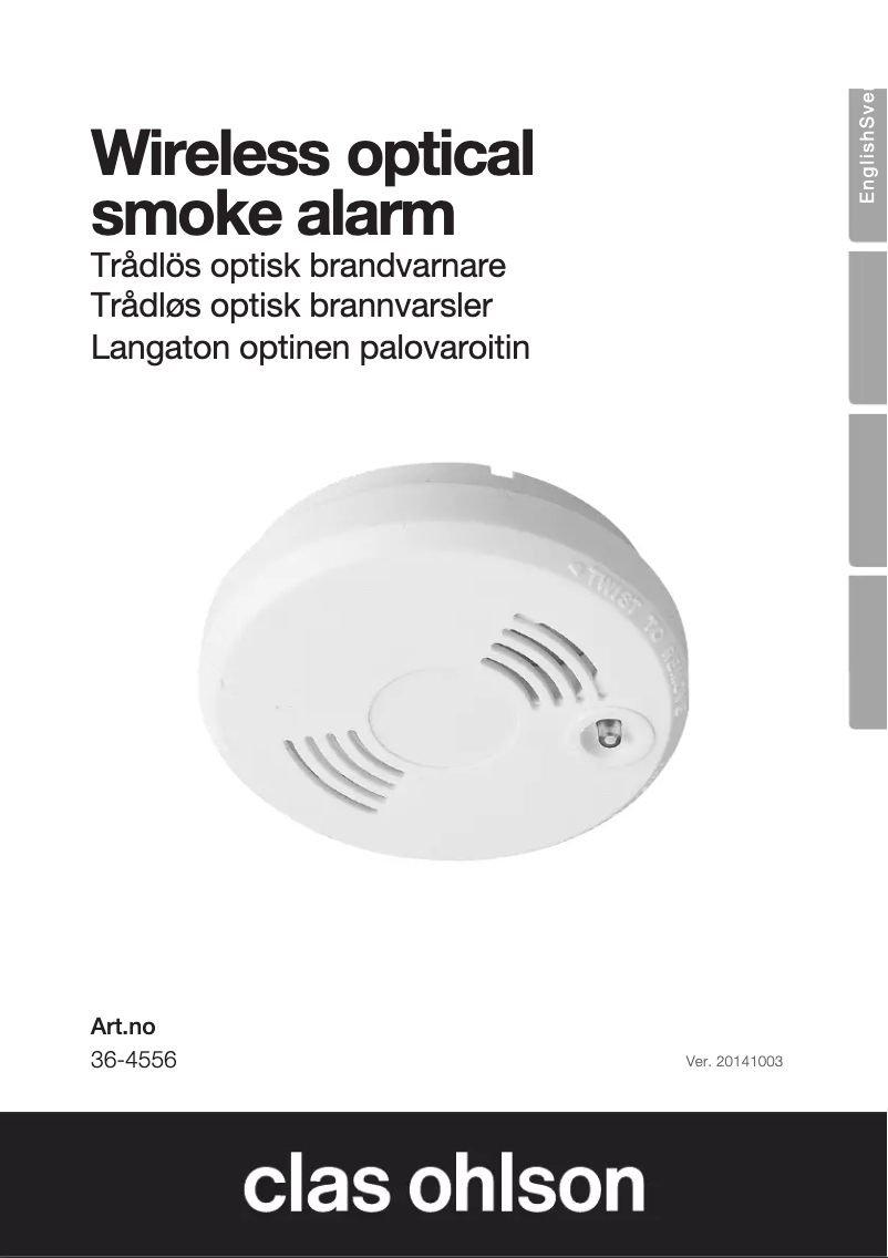 Page n°1 - Manuel utilisateur Clas Ohlson 32-4556