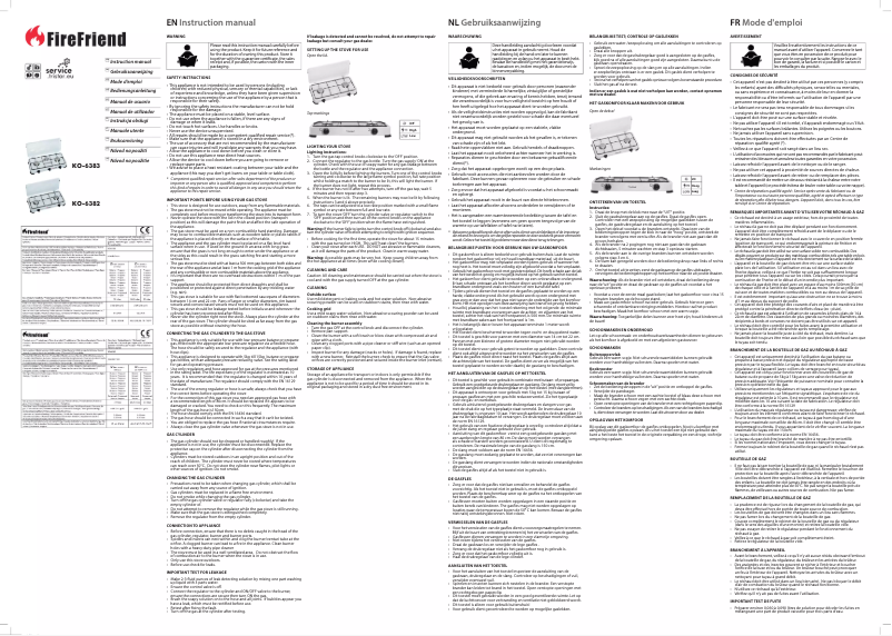 Page n°1 - Manuel utilisateur Campart KO-6382