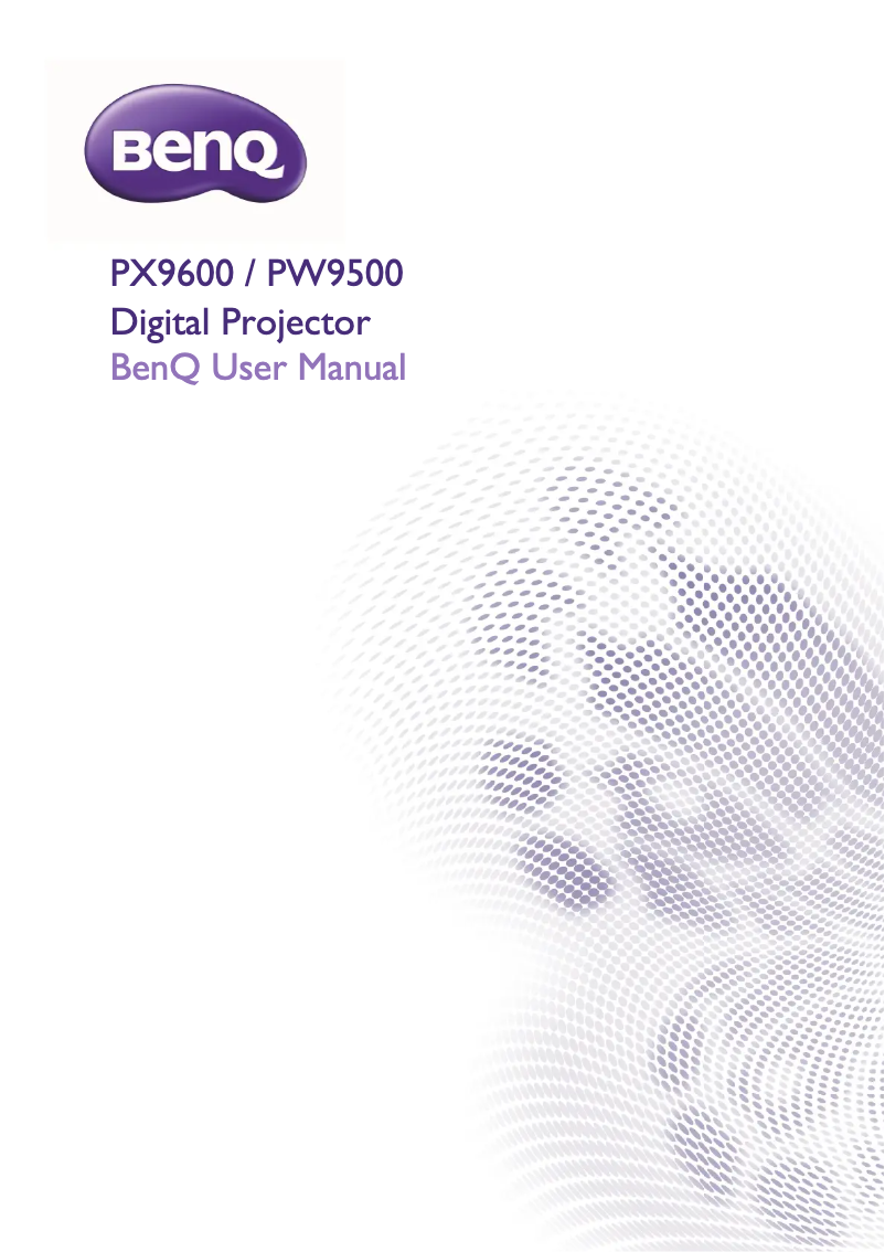 Página 1 del manual Manual de usuario BenQ PW9500