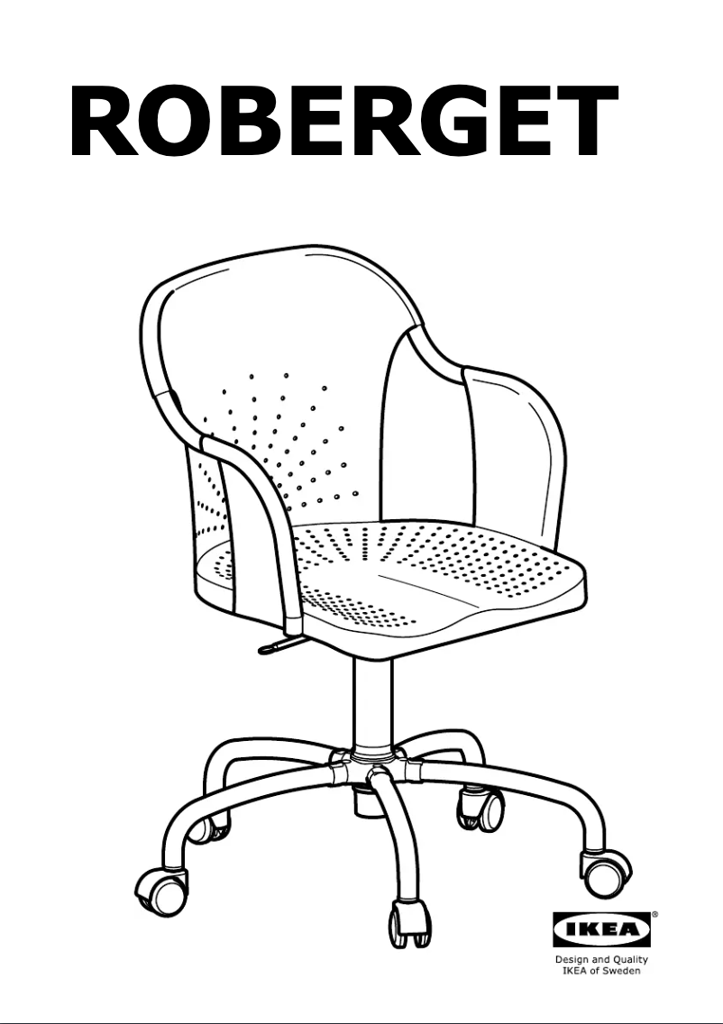 Page 1 de la notice Manuel utilisateur Ikea ROBERGET