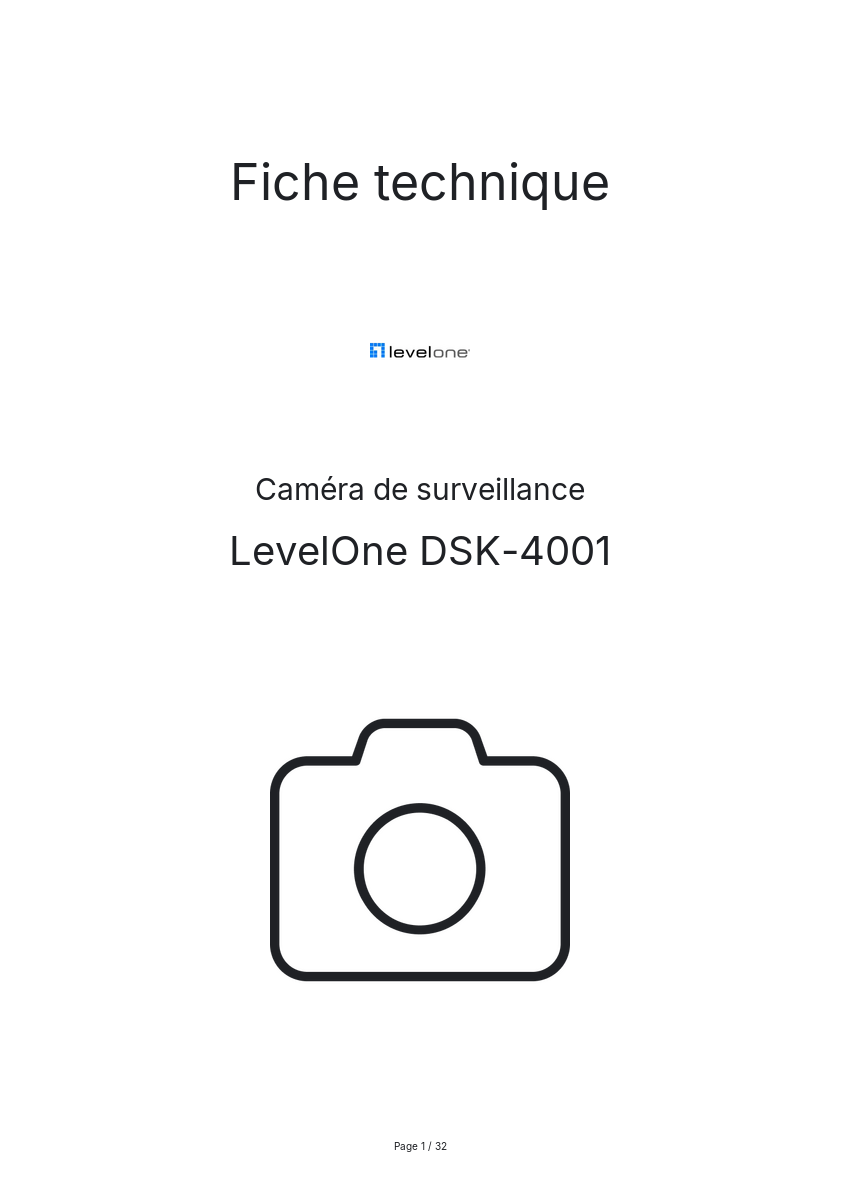 Image de la première page du manuel de l'appareil DSK-4001