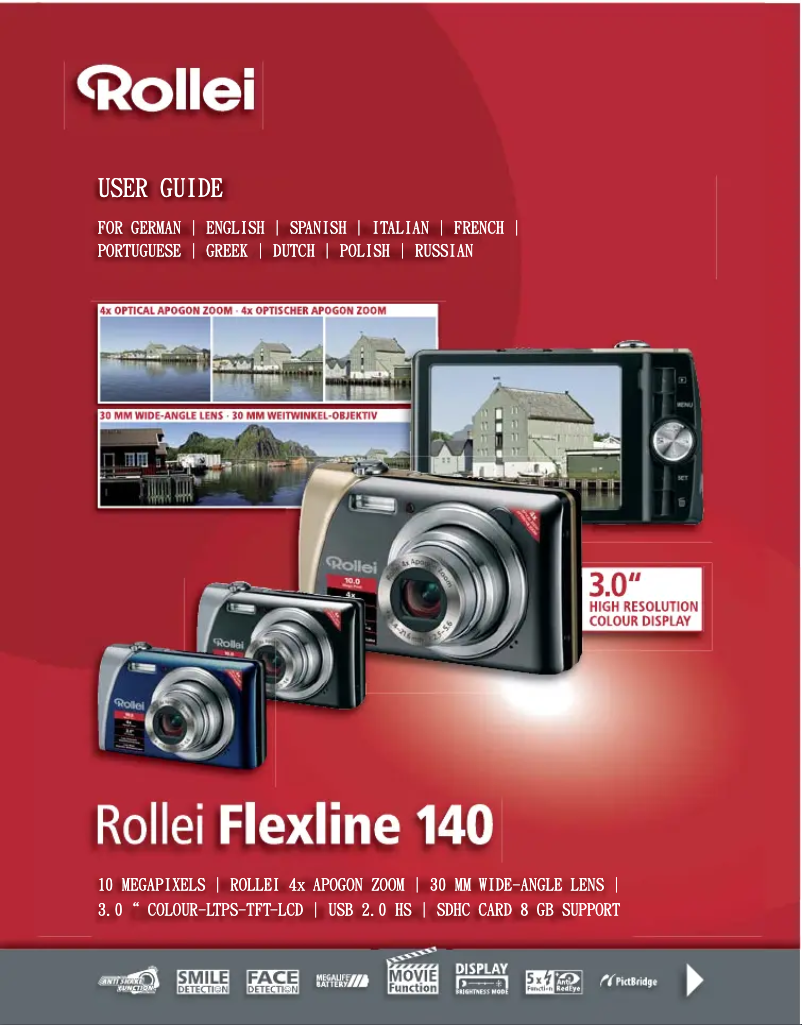 Image de la première page du manuel de l'appareil Flexline 140