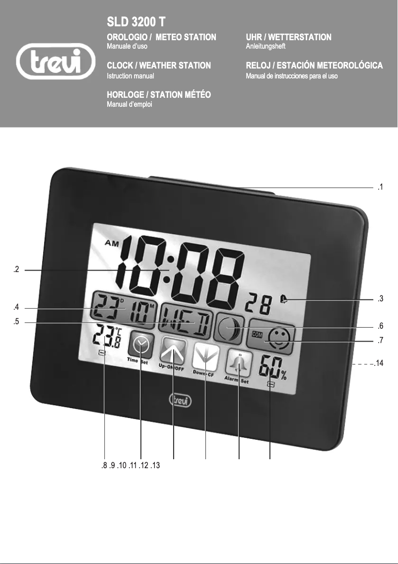 Page 1 de la notice Manuel utilisateur Trevi SLD 3200 T