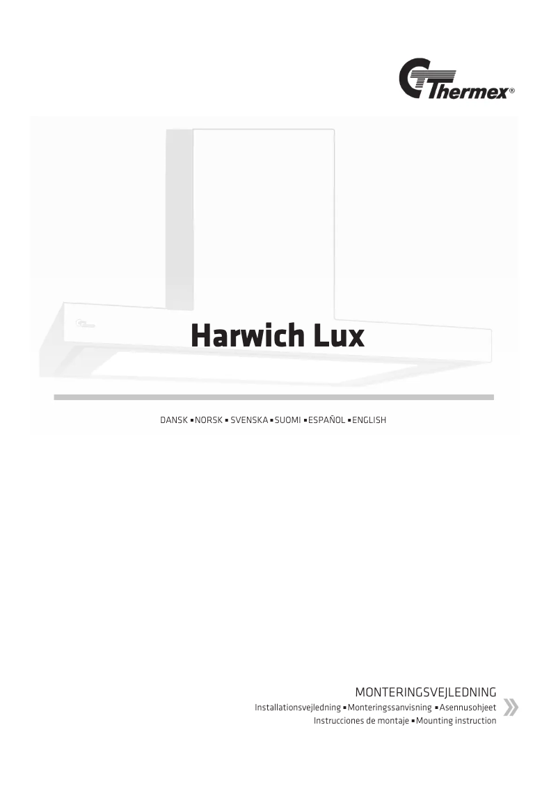 Page 1 de la notice Manuel utilisateur Thermex Harwich Lux