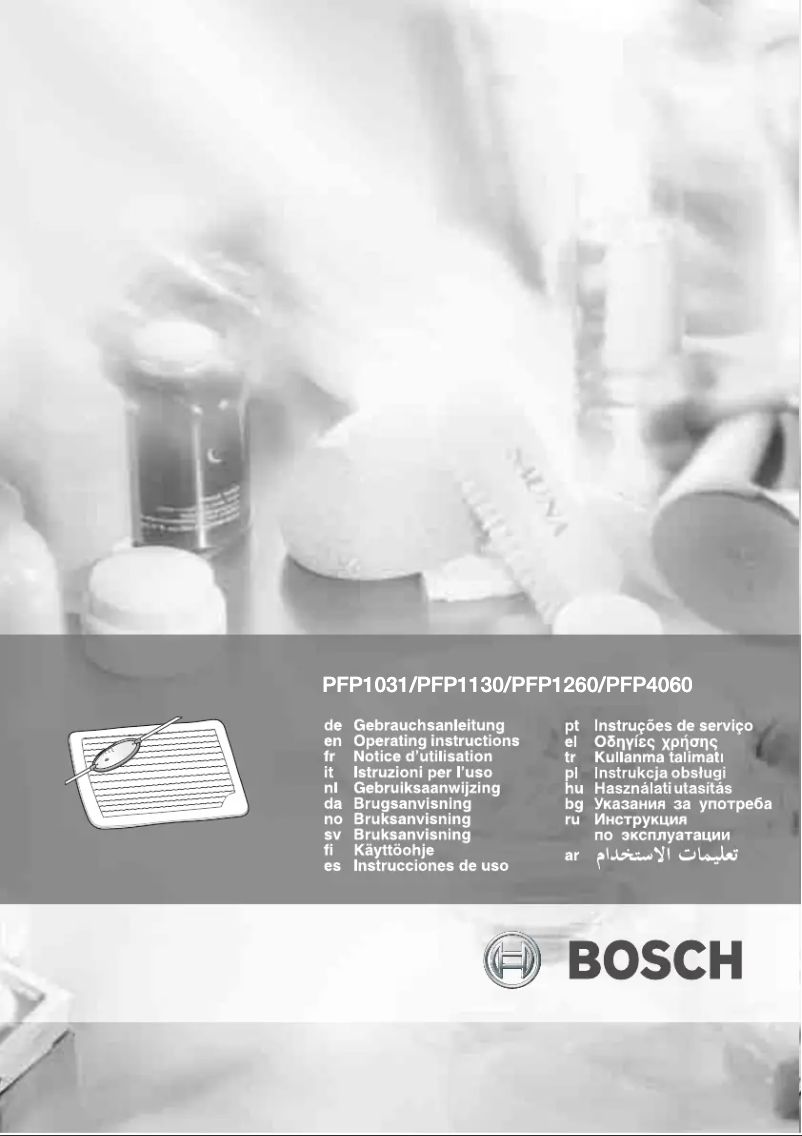 Page n°1 - Manuel utilisateur Bosch PFP4060