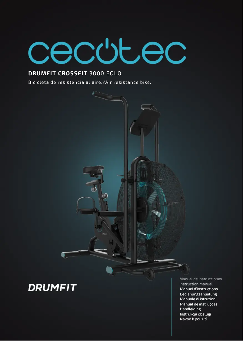 Page 1 de la notice Manuel utilisateur Cecotec Drumfit CrossFit 3000 Eolo