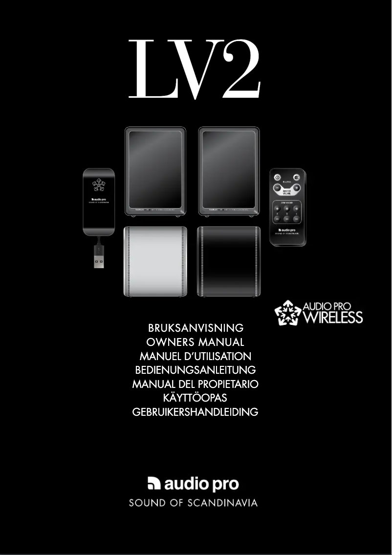 Page 1 de la notice Manuel utilisateur Audio Pro LV2