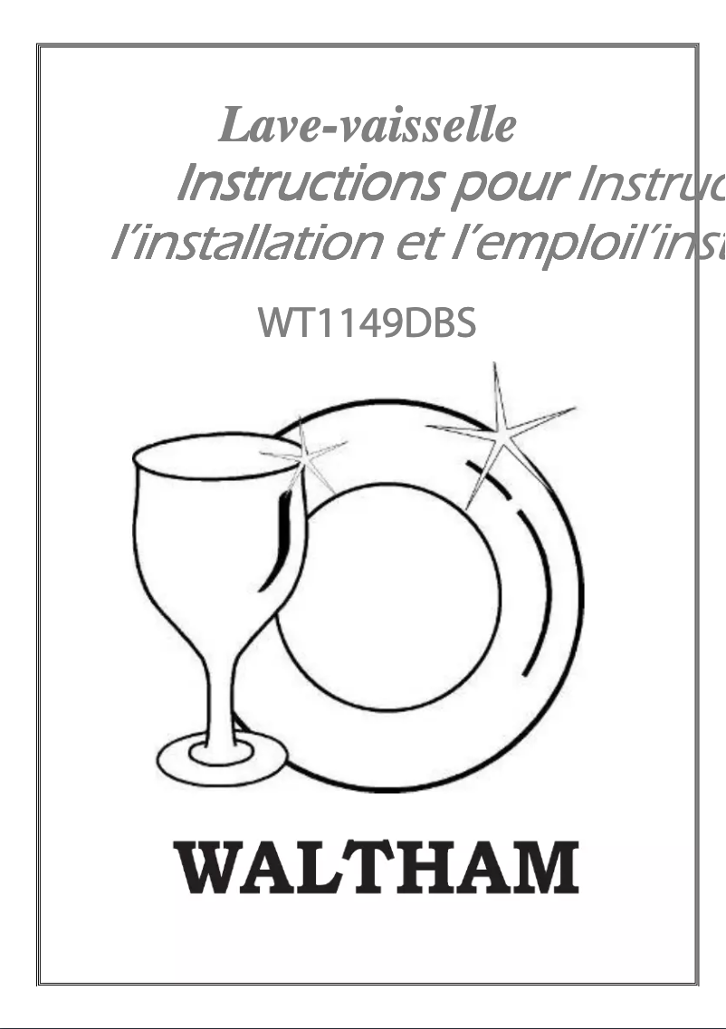 Page 1 de la notice Manuel utilisateur Waltham WT 1149 DBS