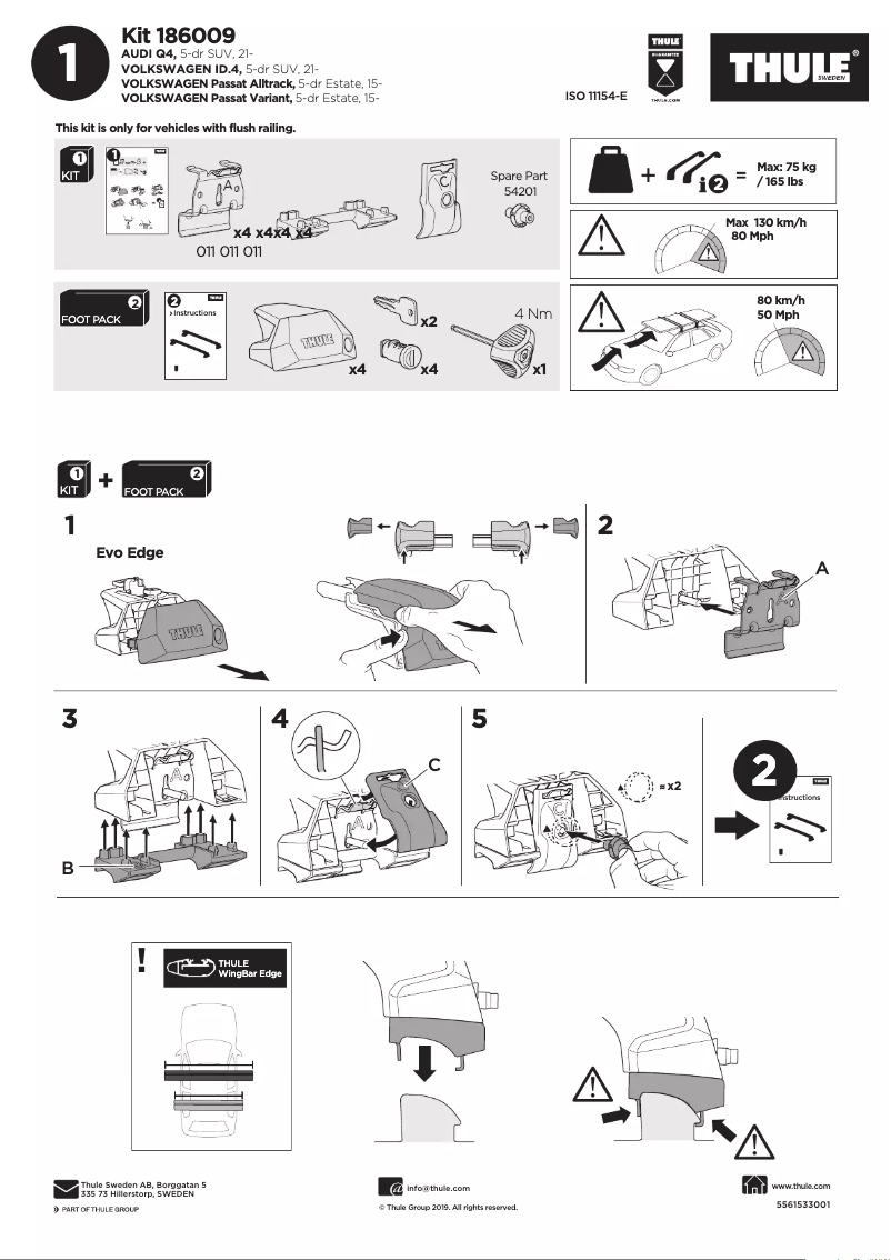 Image de la première page du manuel de l'appareil Kit 186009