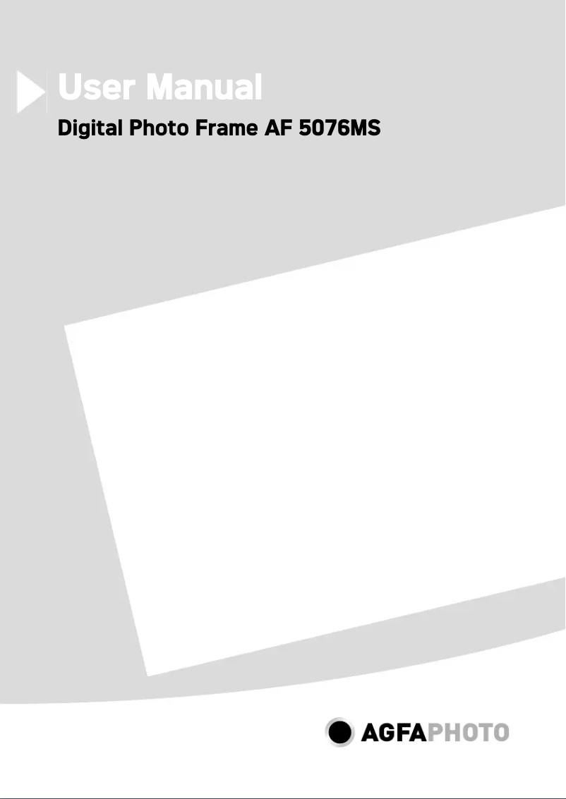 Page 1 de la notice Manuel utilisateur Agfa AF 5076MS