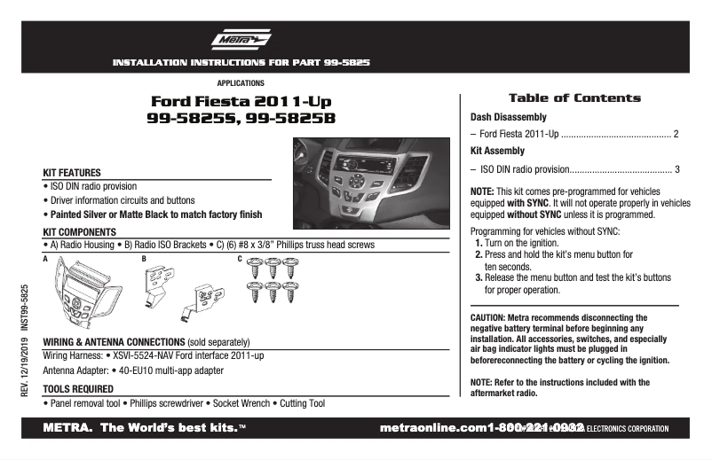 Page 1 de la notice Manuel utilisateur AXESS 99-5825B