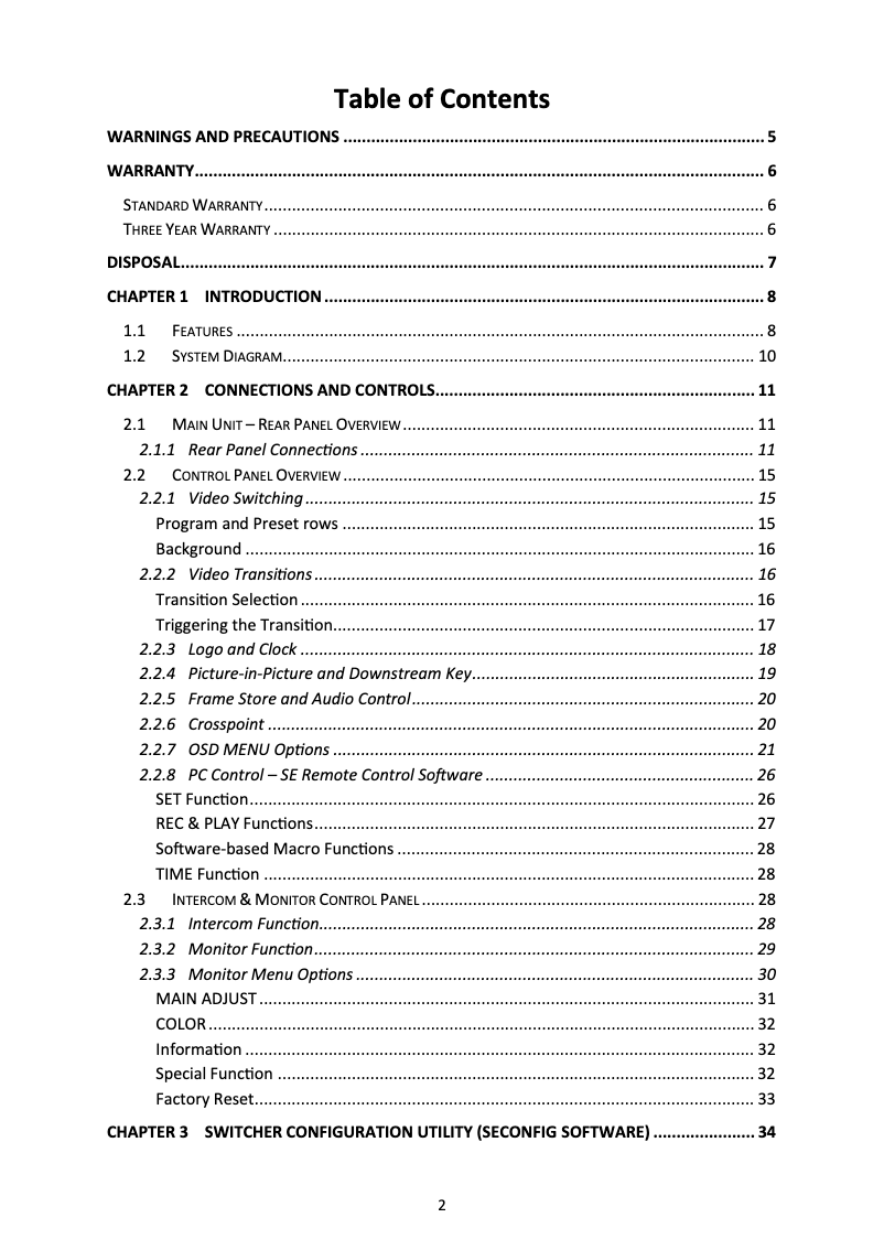 Page 1 de la notice Manuel utilisateur DataVideo HS-2850