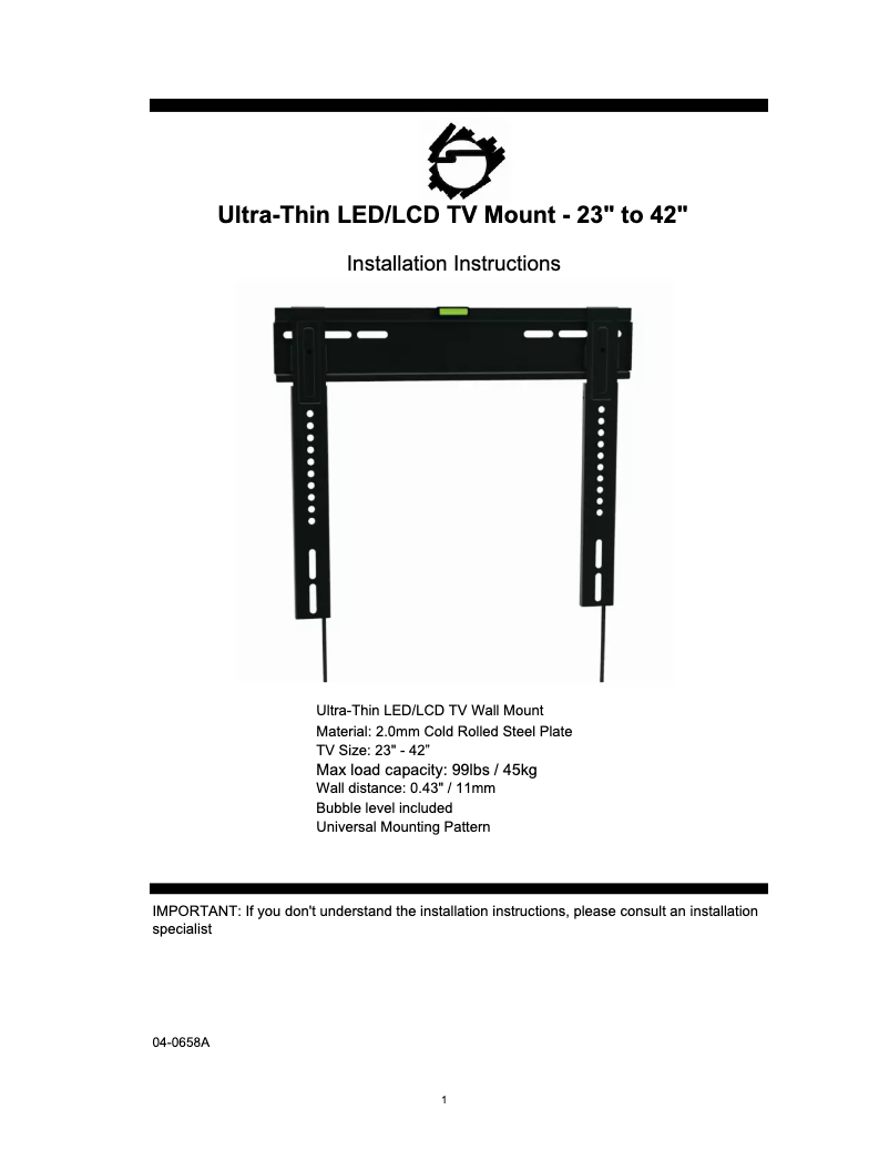 Page 1 de la notice Manuel utilisateur Siig CE-MT0F11-S1