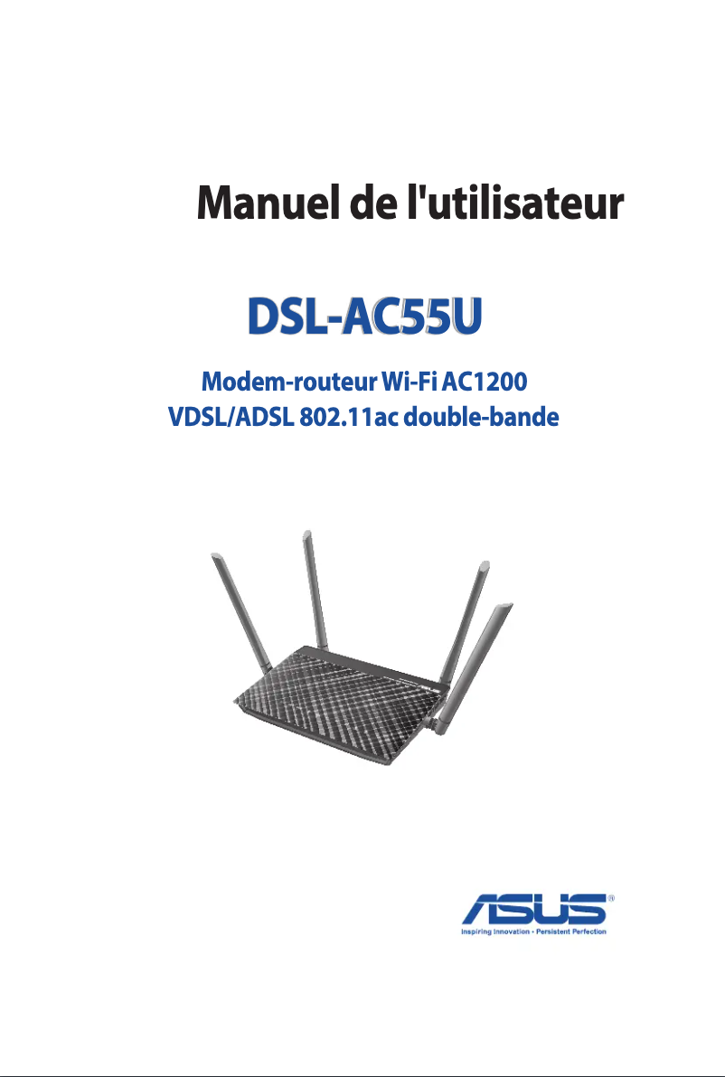 Page 1 de la notice Manuel utilisateur Asus DSL-AC55U