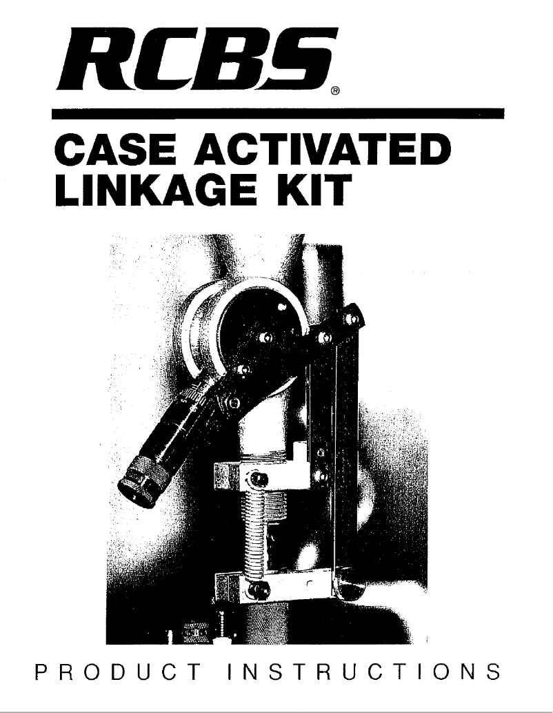 Page 1 de la notice Manuel utilisateur RCBS Case Activated Linkage Kit