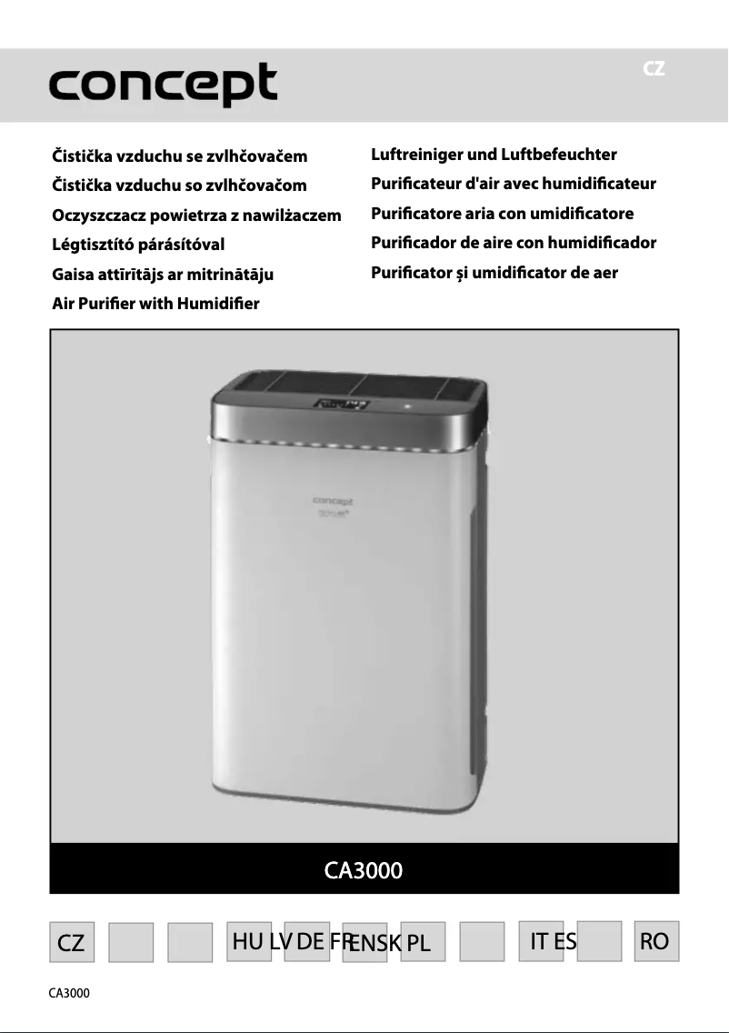 Page n°1 - Manuel utilisateur Concept Perfect Air CA3000