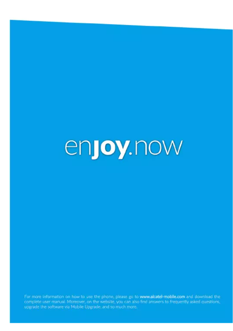 Page n°1 - Manuel utilisateur Alcatel 1066