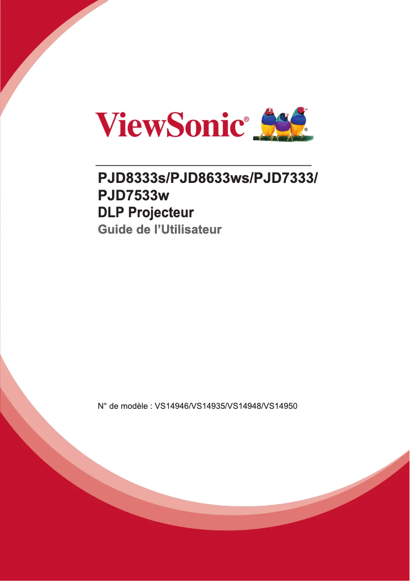 Page n°1 - Manuel utilisateur Viewsonic PJD8333s