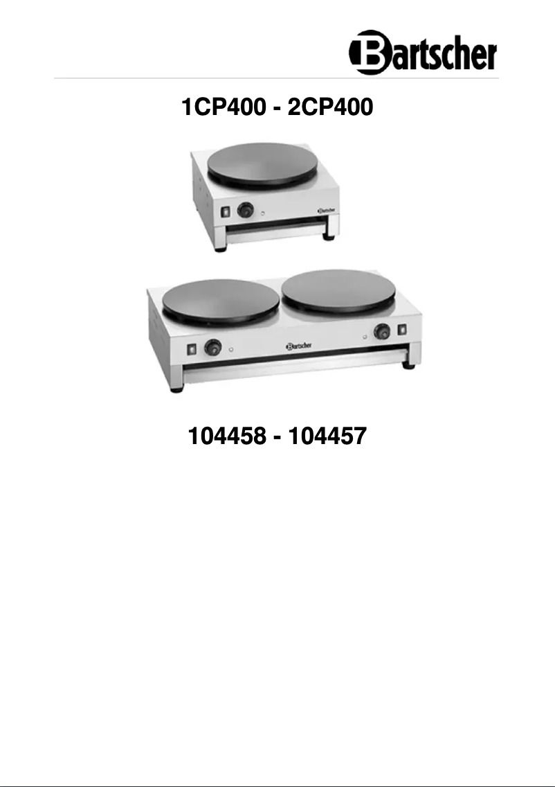 Image de la première page du manuel de l'appareil 1CP400