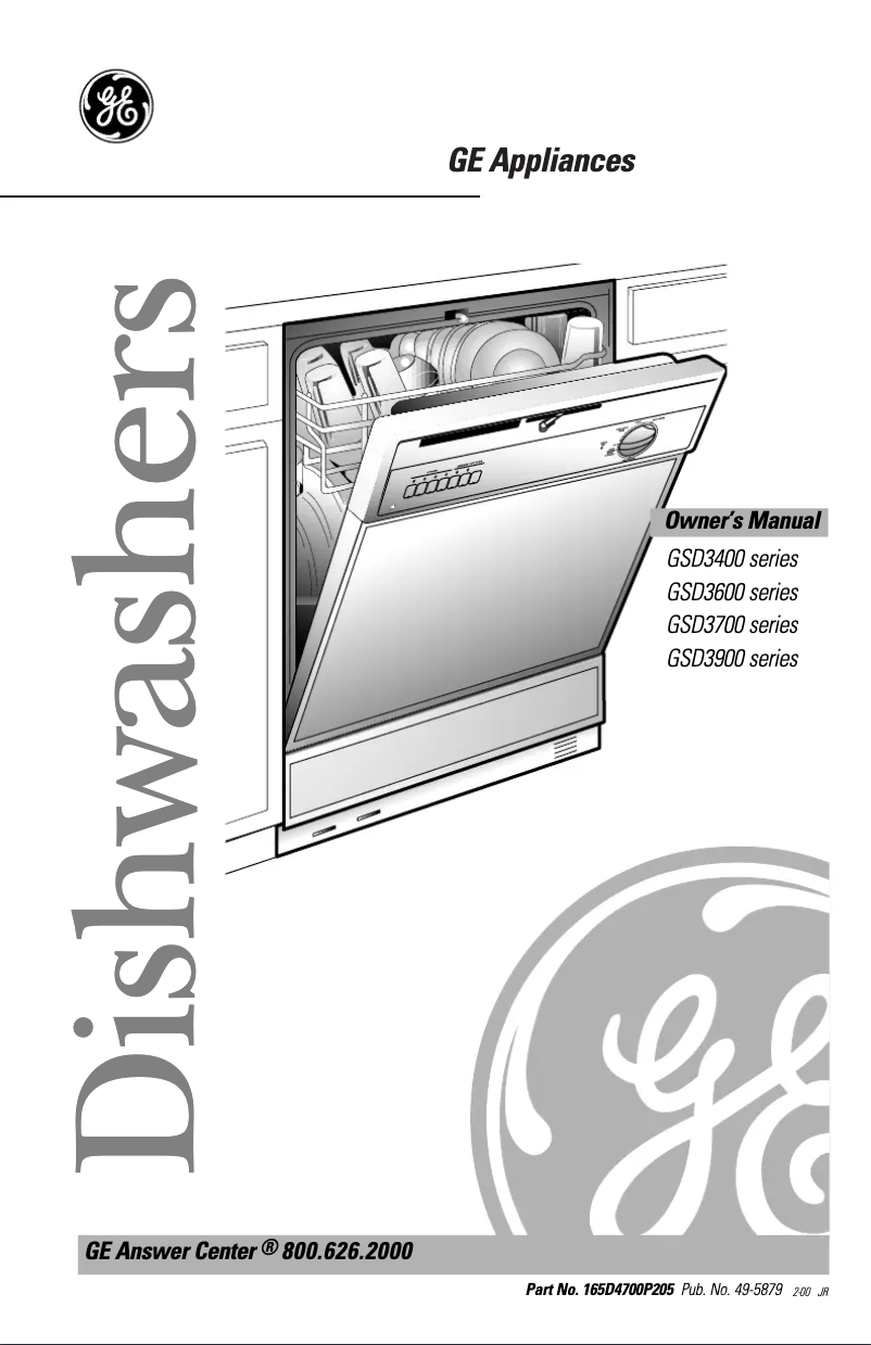 Page 1 of the manual Use and Maintenance Manual GE GSD3610FAA