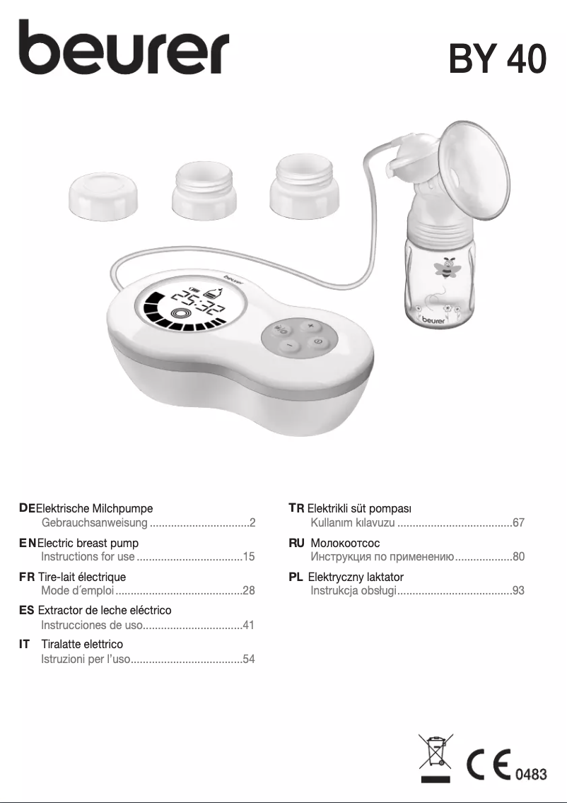 Page 1 de la notice Manuel utilisateur Beurer BY 40