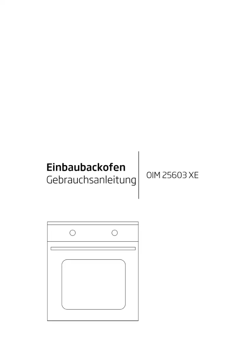 Page n°1 - Manuel utilisateur Beko OIM 25603 XE