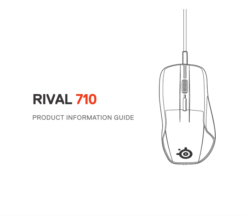 Page 1 de la notice Manuel utilisateur Steelseries Rival 710
