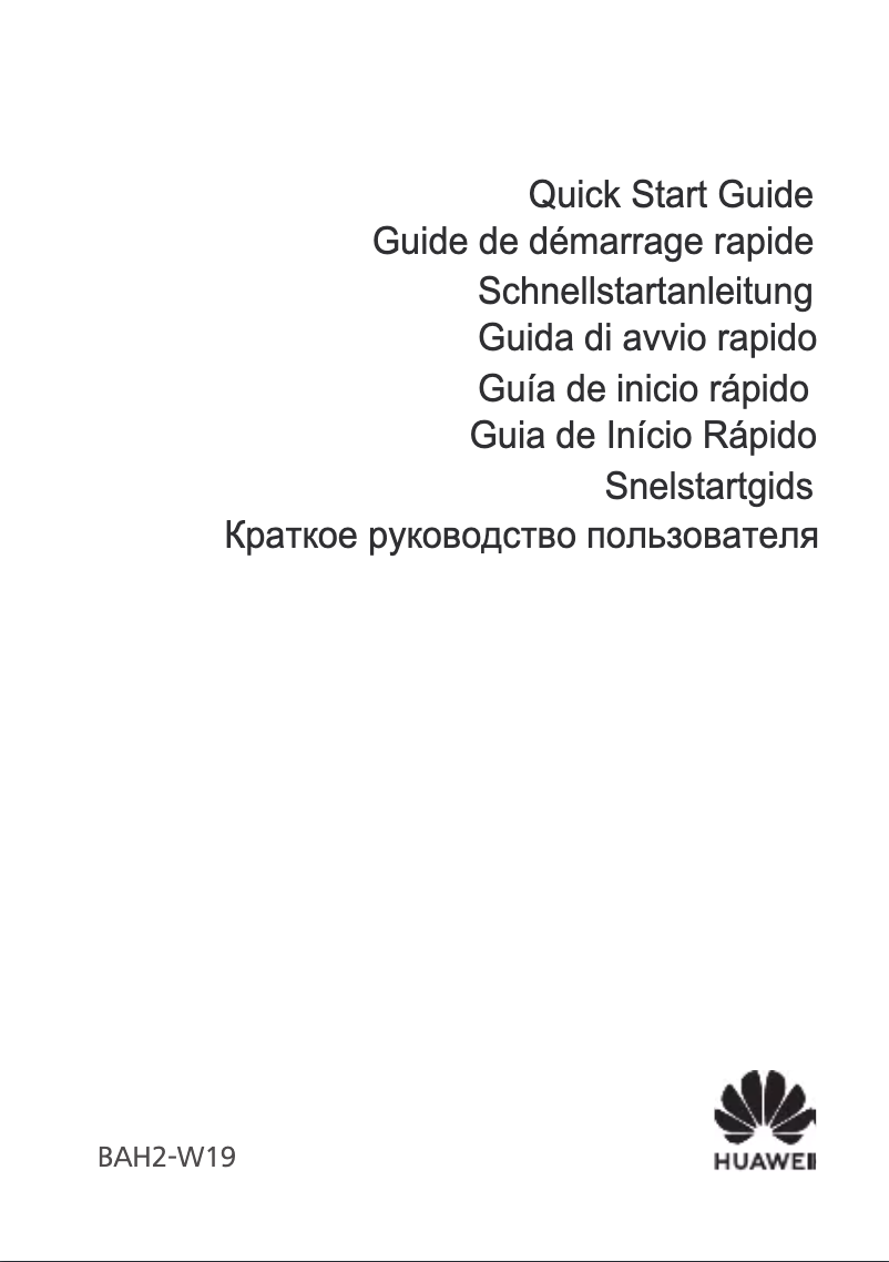 Image de la première page du manuel de l'appareil MediaPad M5 Lite