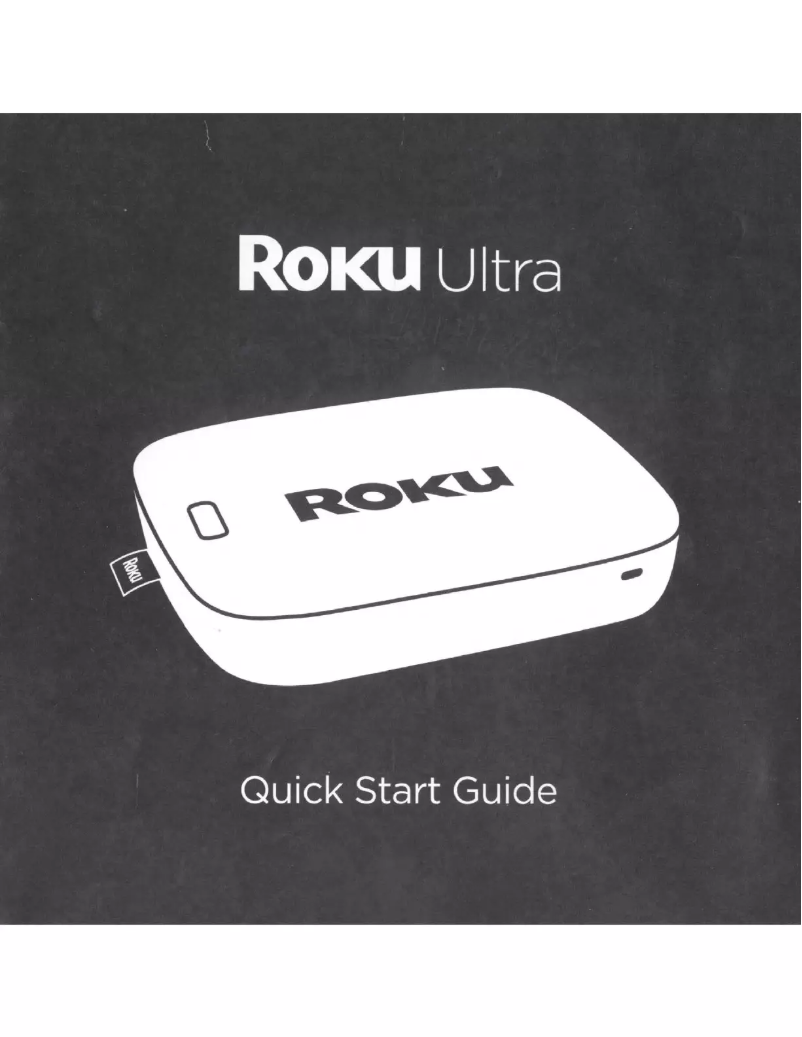 Page 1 de la notice Manuel utilisateur Roku Ultra 4670R