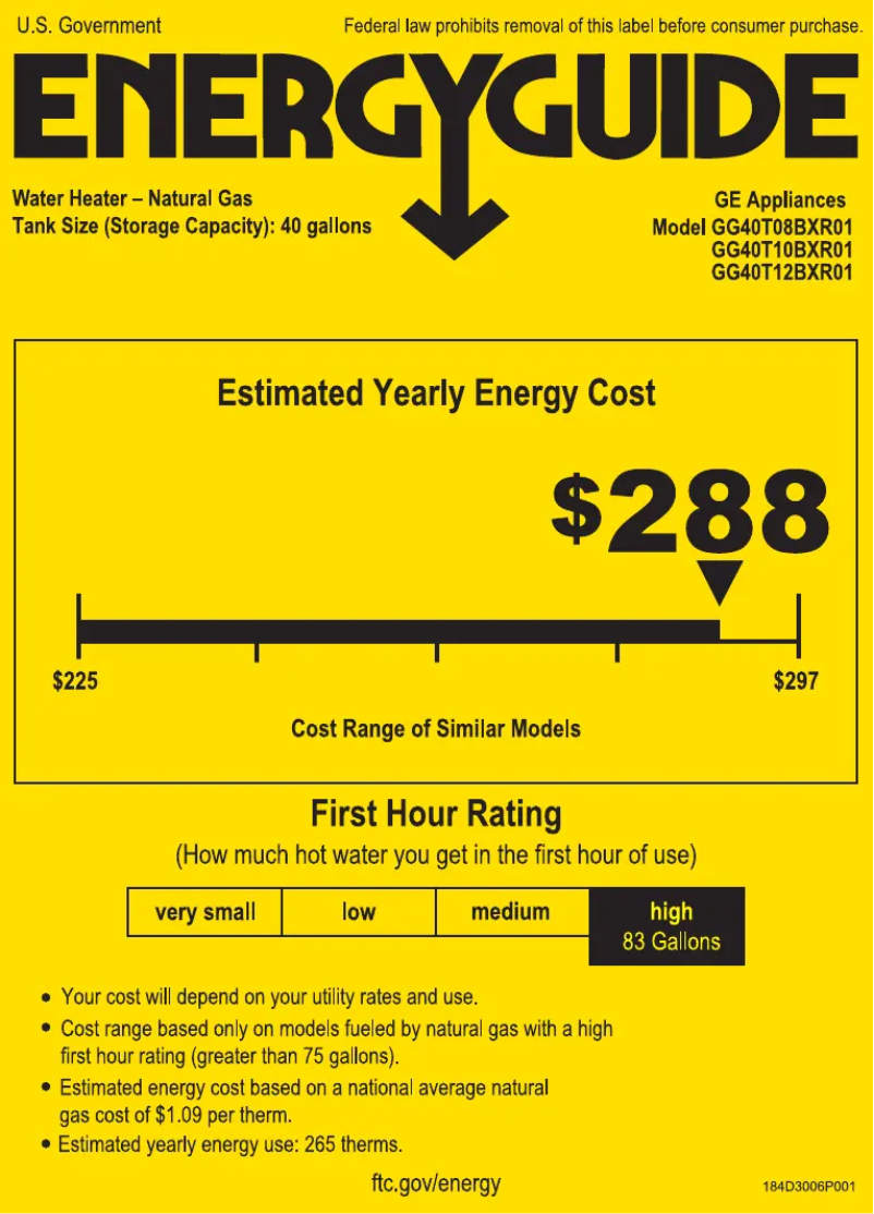 Image de la première page du manuel de l'appareil GG40T12BXR