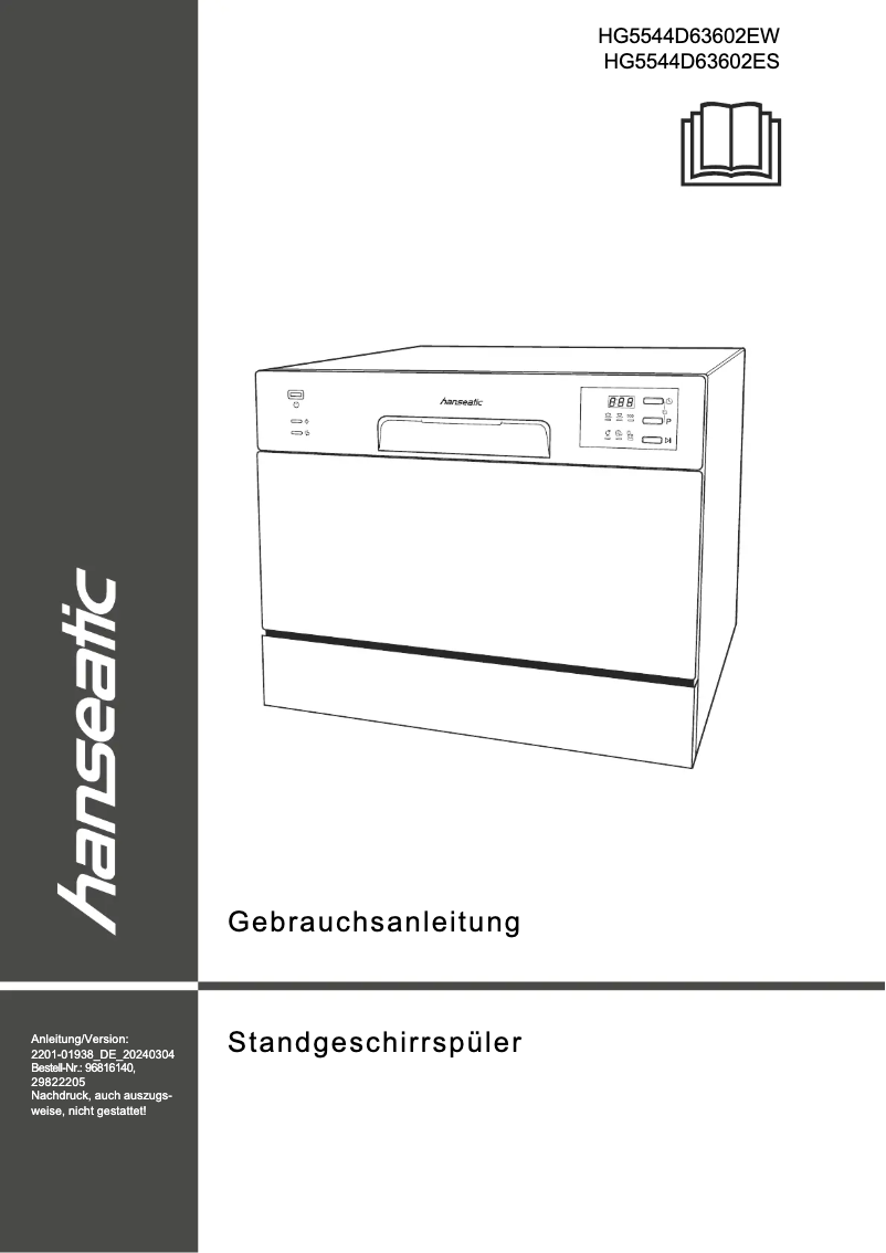 Page 1 de la notice Manuel utilisateur Hanseatic HG5544D63602ES