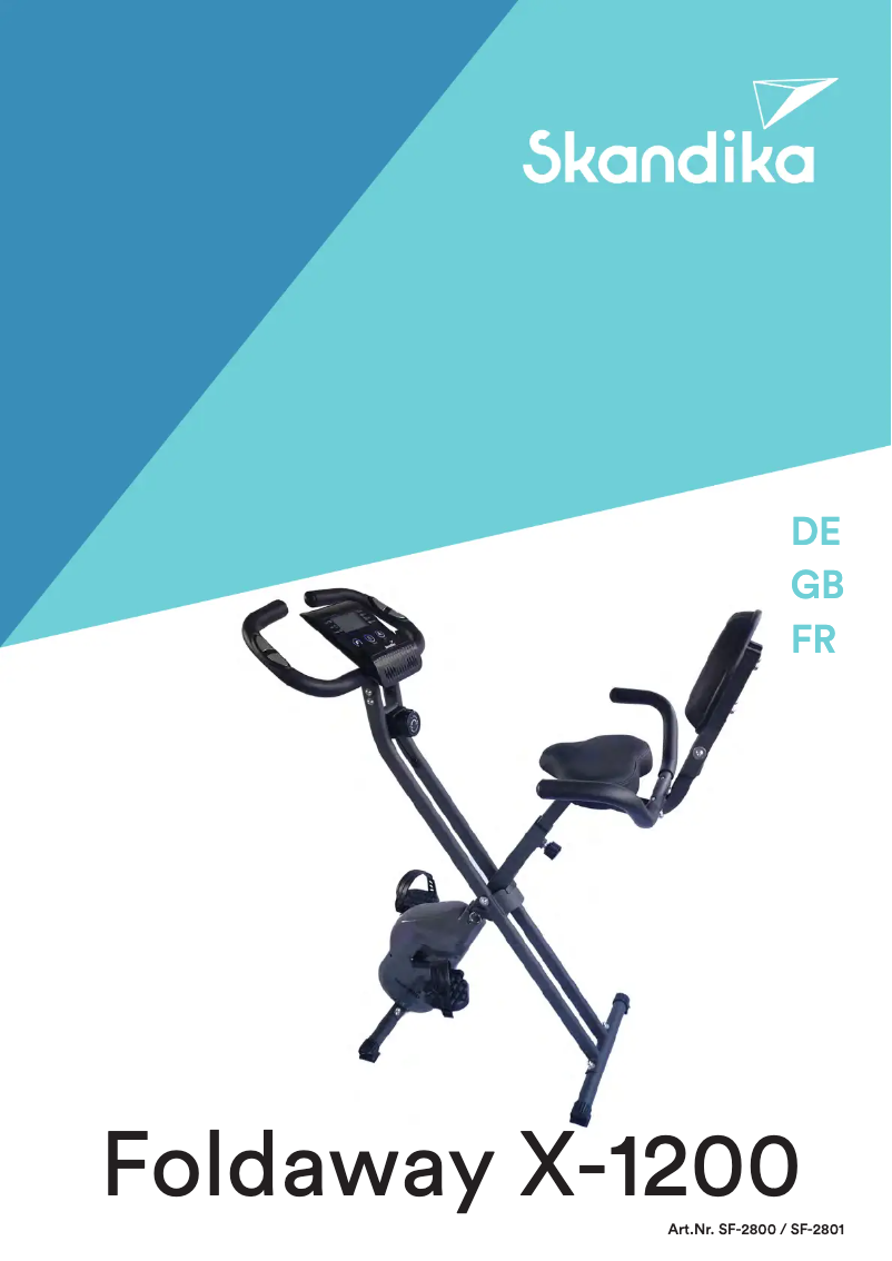 Page 1 de la notice Manuel utilisateur Skandika Foldaway X-1200